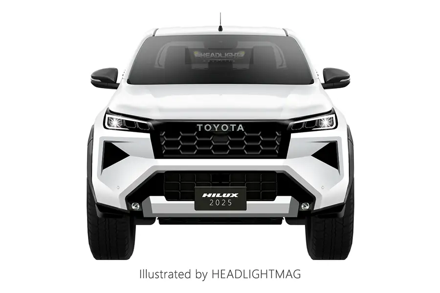 Toyota Hilux 2025 Front Rendering